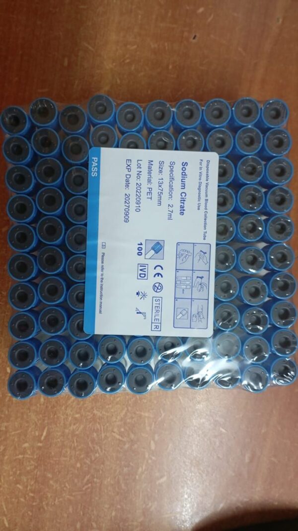 Blue tops/Sodium Citrate Vacutainers